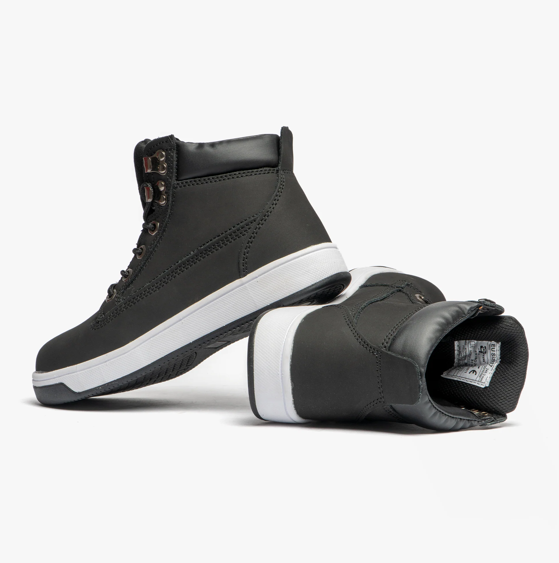 Grafters M057A Unisex Safety Trainer Boots Black - Image 6