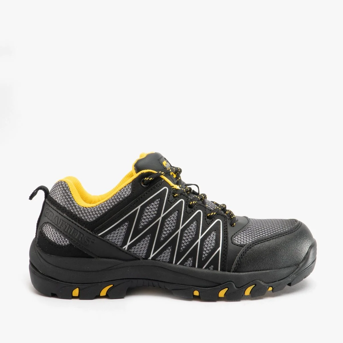 Grafters M065F Unisex Safety Trainers Grey/Black - Image 7
