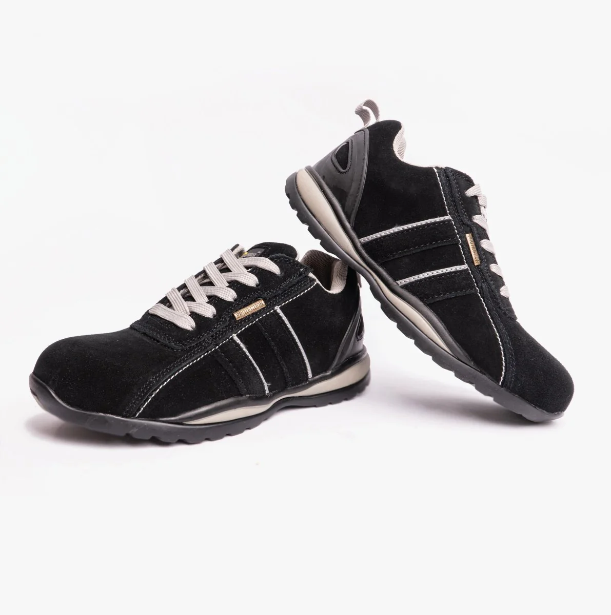Grafters M090AS Unisex Safety Trainers Black/Grey - Image 11