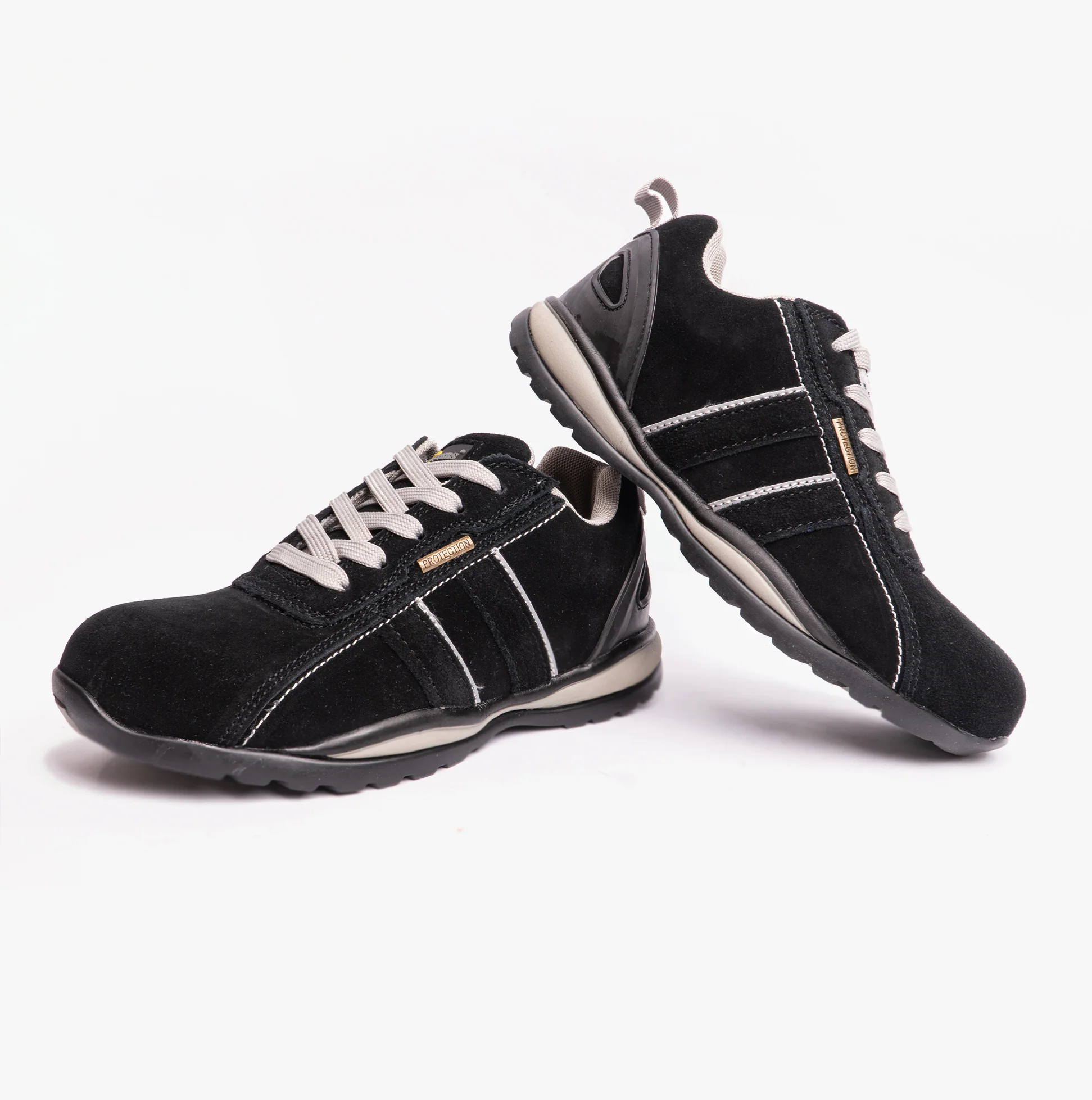 Grafters M090AS Unisex Safety Trainers Black/Grey - Image 4