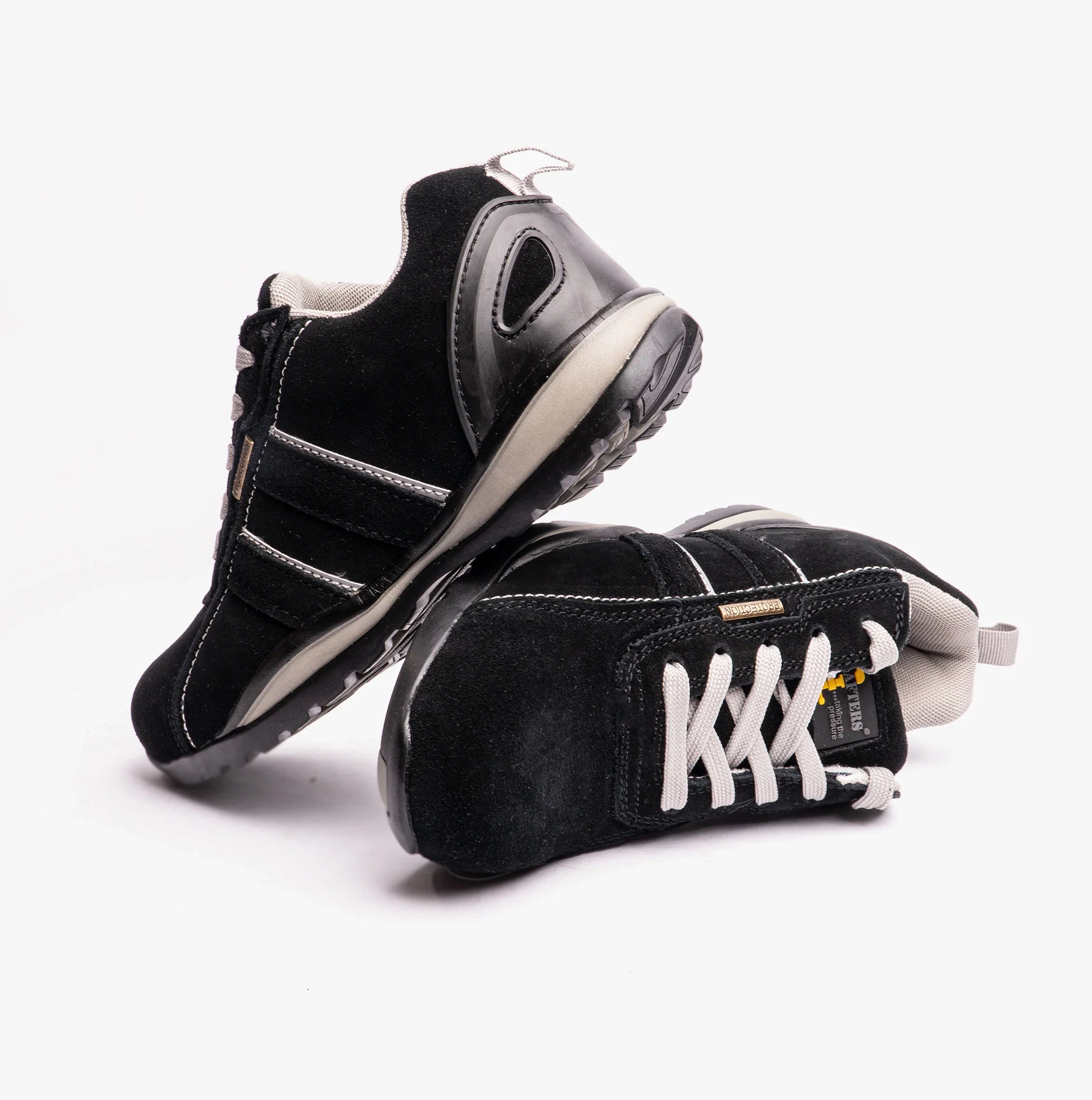 Grafters M090AS Unisex Safety Trainers Black/Grey - Image 5