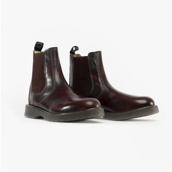 Grafters BELGRAVIA Unisex Chelsea Boots Oxblood - Image 4
