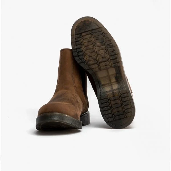 Grafters BELGRAVIA Unisex Chelsea Boots Waxy Brown - Image 14