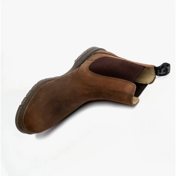 Grafters BELGRAVIA Unisex Chelsea Boots Waxy Brown - Image 16
