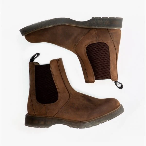 Grafters BELGRAVIA Unisex Chelsea Boots Waxy Brown - Image 17
