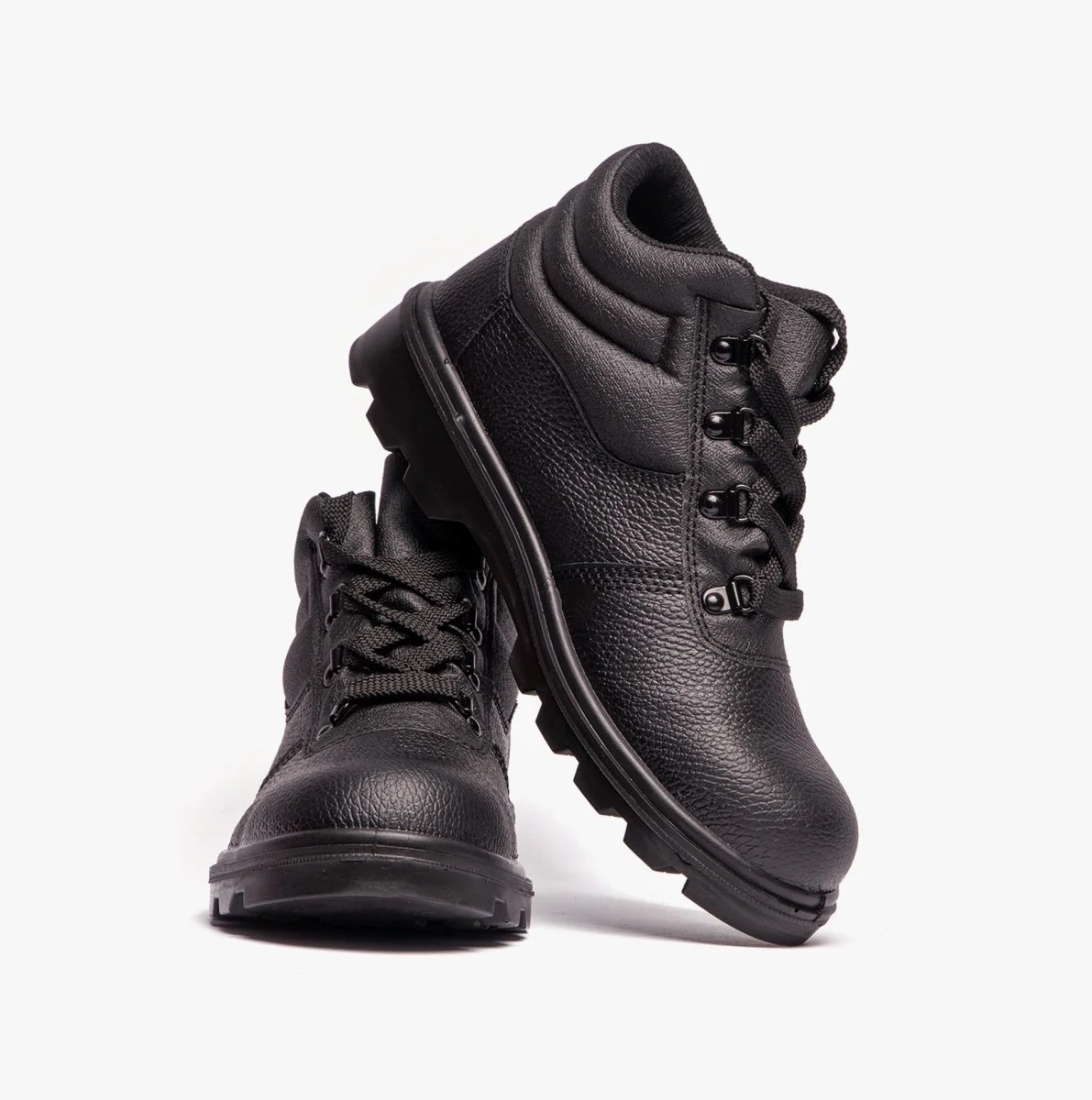 Grafters M240A Unisex Leather Safety Boots Black - Image 11