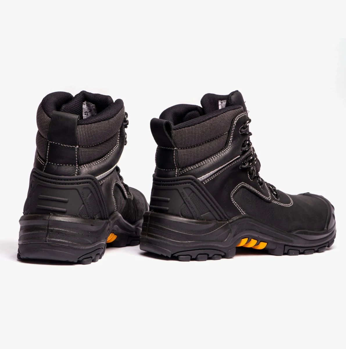 M426A Mens Non-Metal Leather Safety Boots Black - Image 3