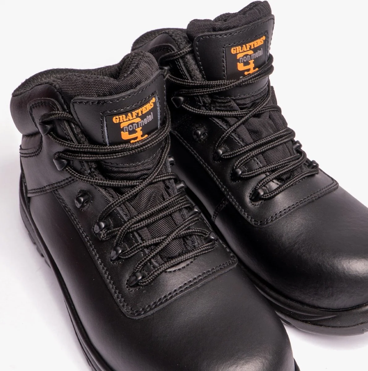 Grafters M466A Unisex Composite Toe Safety Boots Black - Image 12