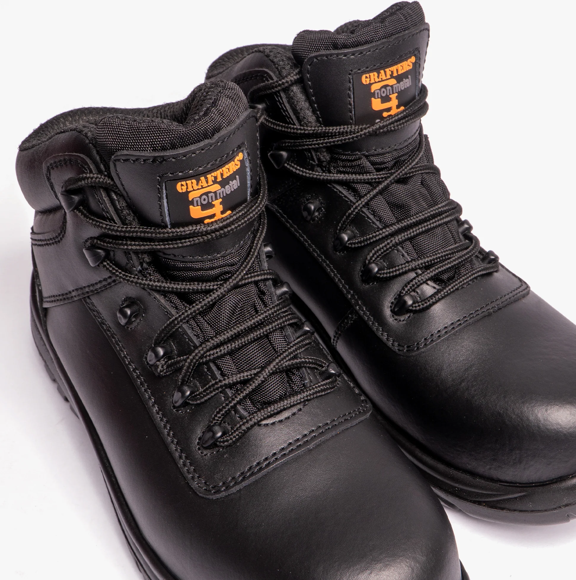Grafters M466A Unisex Composite Toe Safety Boots Black - Image 5