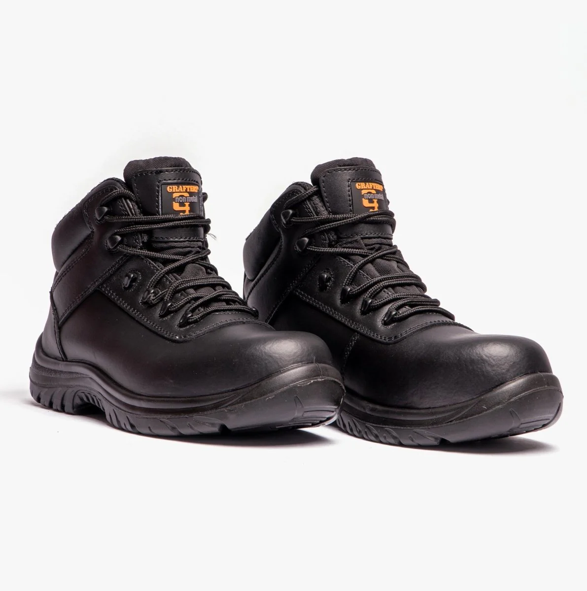 Grafters M466A Unisex Composite Toe Safety Boots Black - Image 9