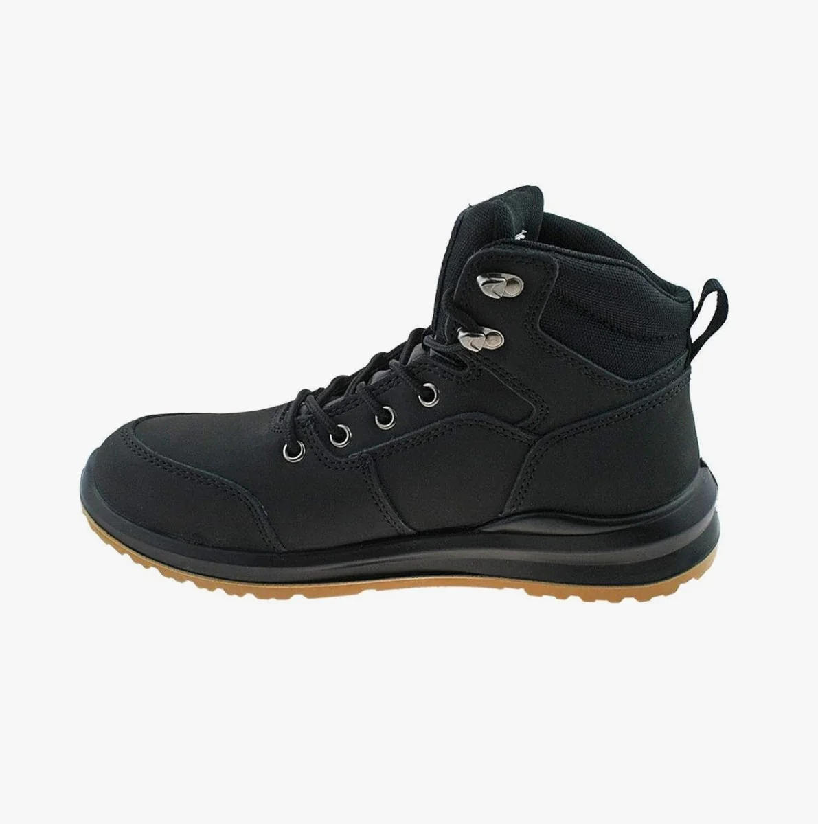 Grafters M513A Unisex Nubuck Steel Toe Boots Black - Image 7