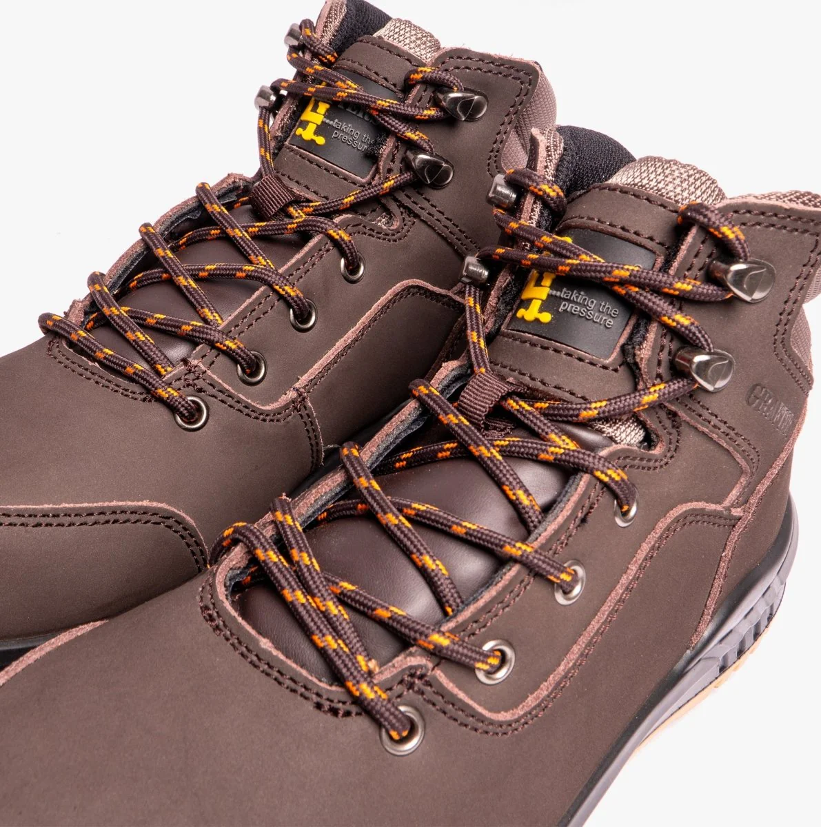 Grafters M513B Unisex Safety Boots Brown - Image 10