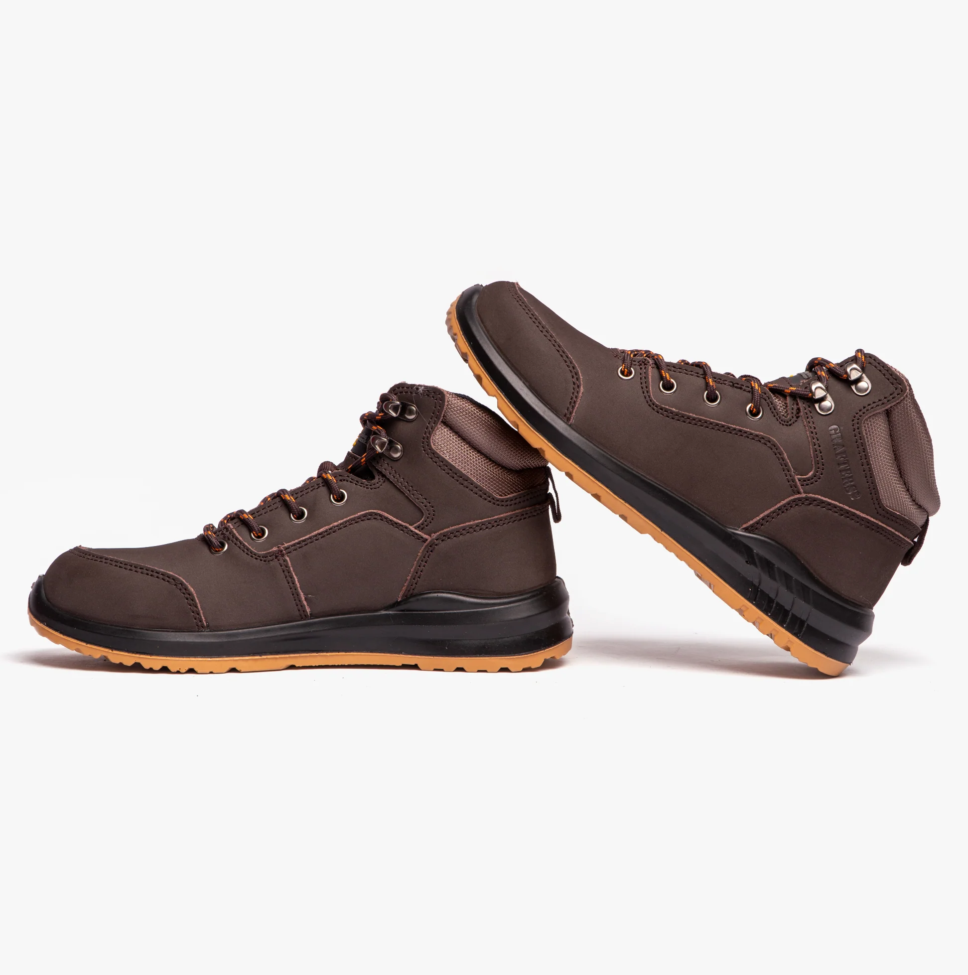 Grafters M513B Unisex Safety Boots Brown - Image 5