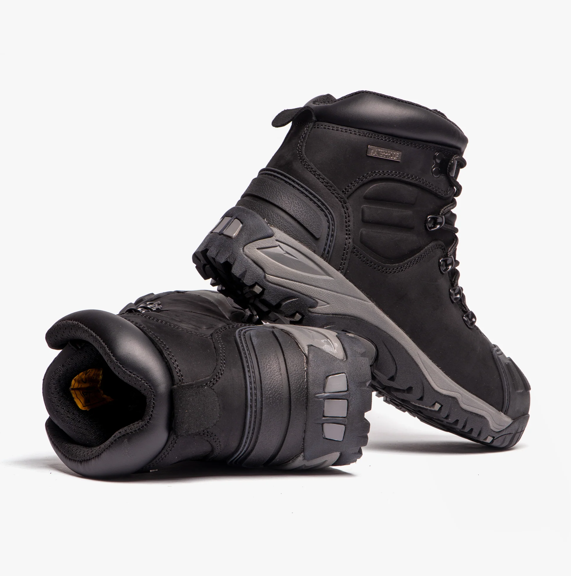 Grafters M514A Mens Leather Safety Boots Black - Image 6
