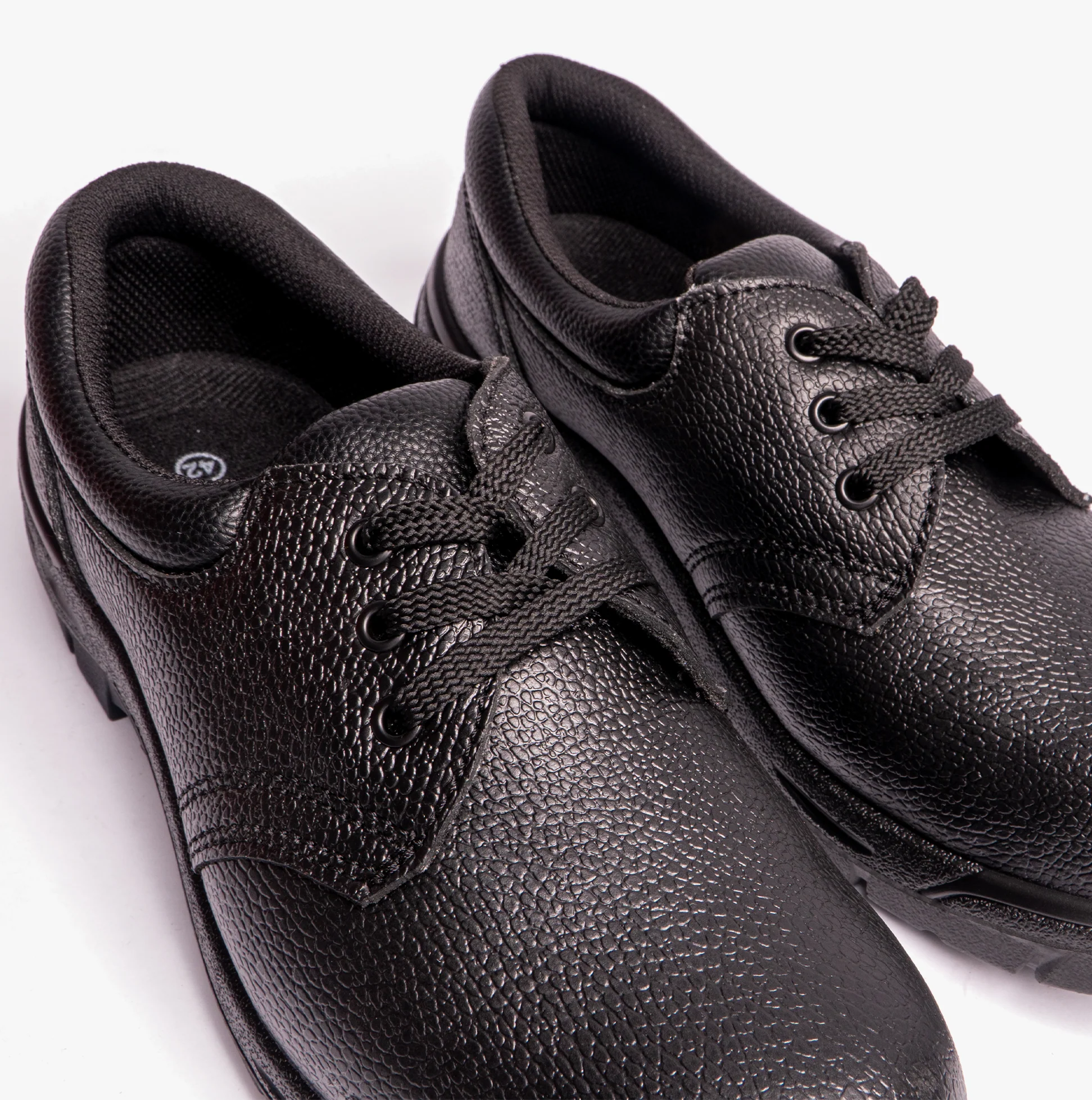 Grafters M530A Mens Leather Safety Shoes Black - Image 5