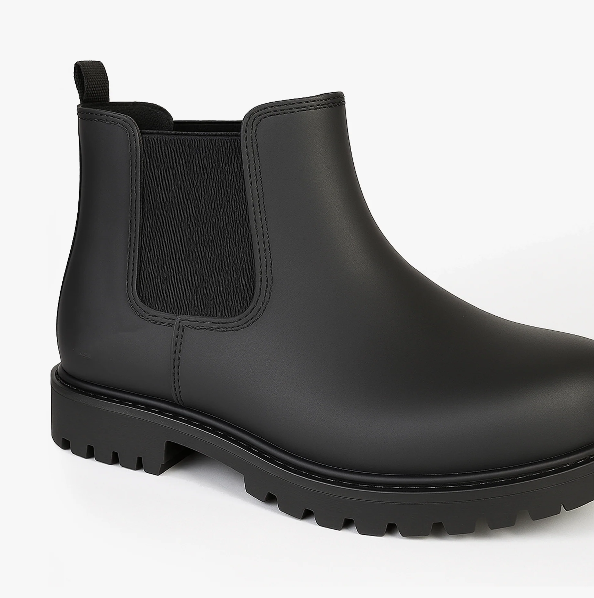 Grafters M539A Unisex Leather Chelsea Safety Boots Black - Image 4