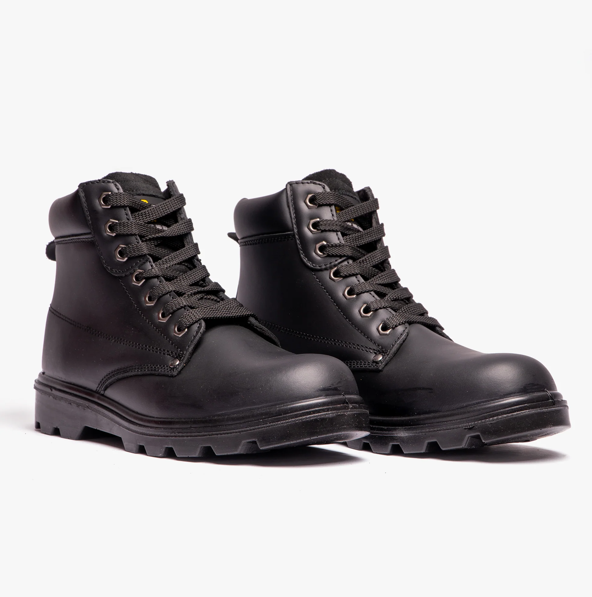 Grafters M569A Unisex Leather Safety Boots Black - Image 2