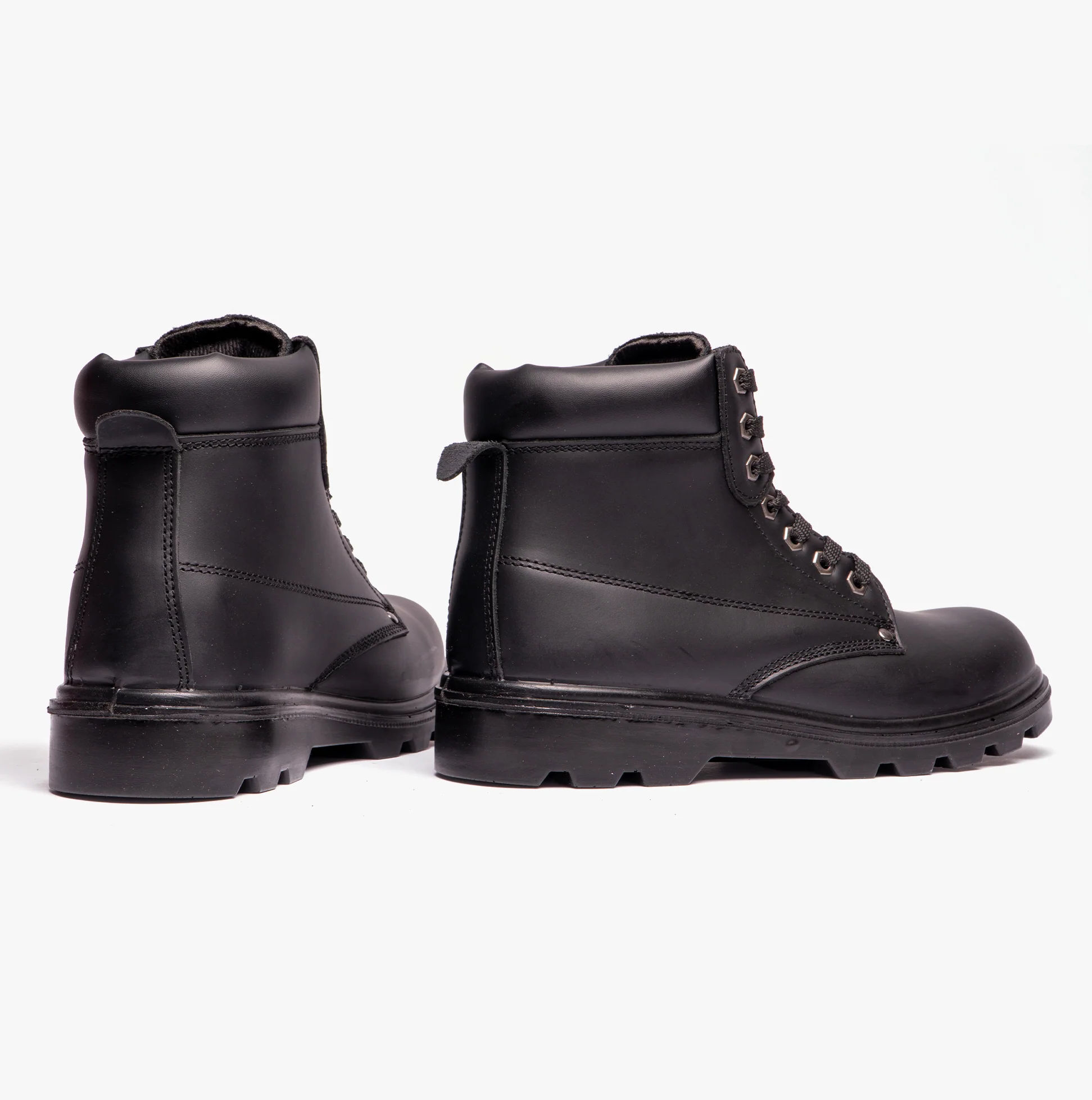 Grafters M569A Unisex Leather Safety Boots Black - Image 3