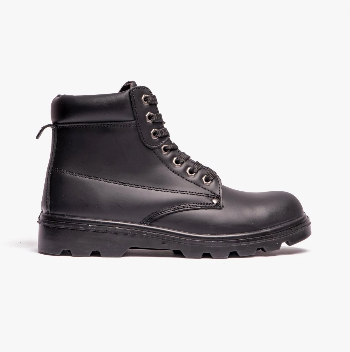 Grafters M569A Unisex Leather Safety Boots Black - Image 8