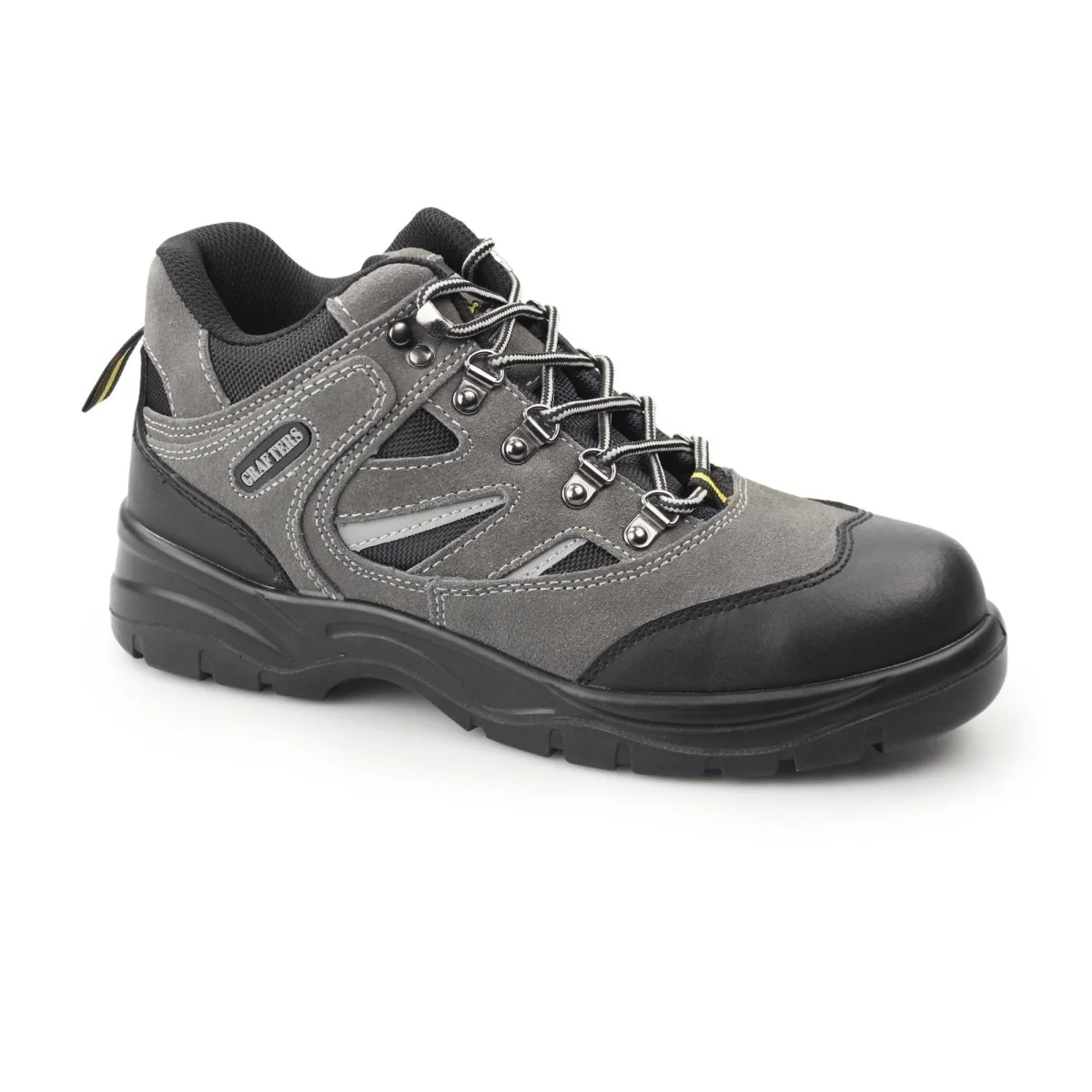 Grafters M685F Unisex Suede Hiking Safety Boots Grey/Black - Image 6