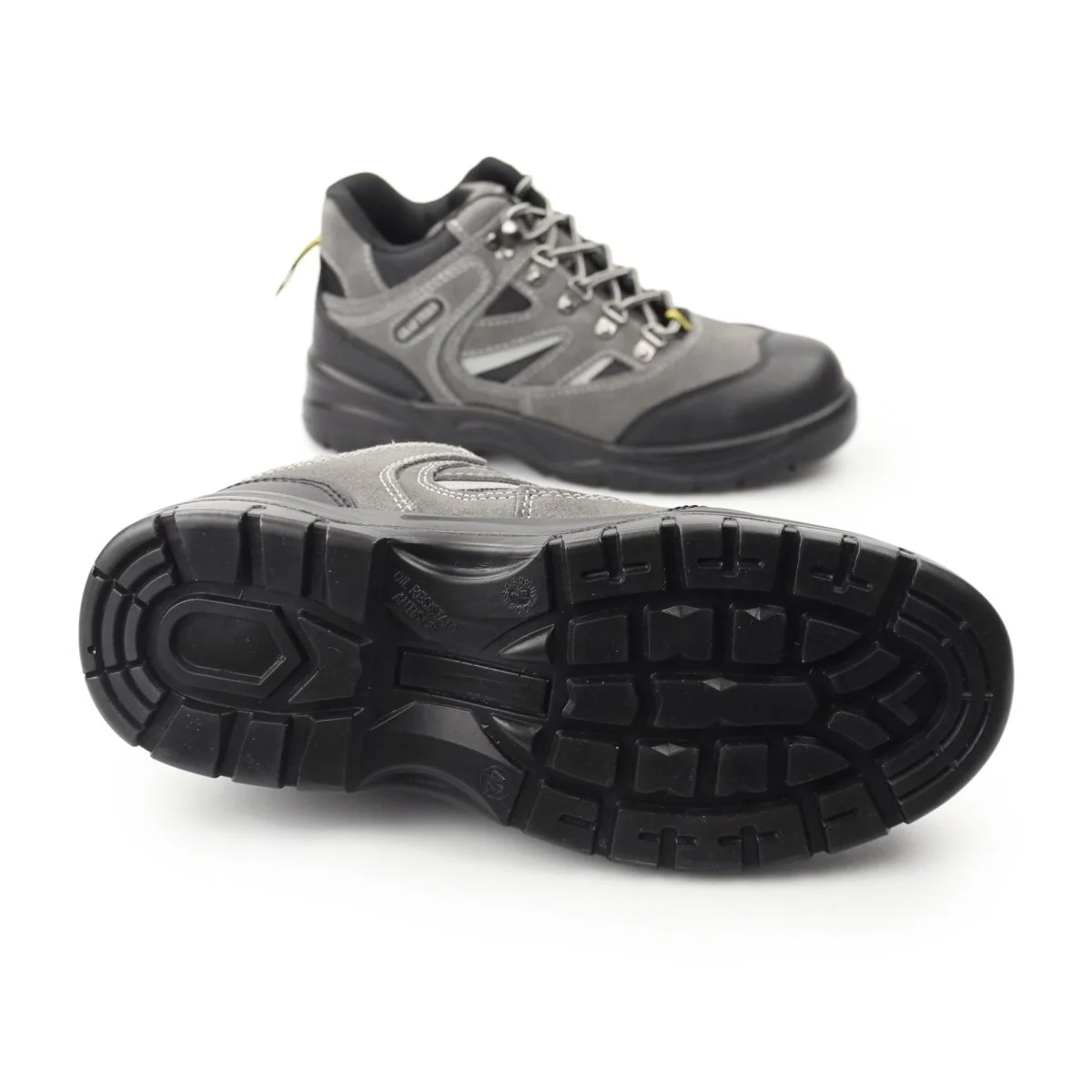 Grafters M685F Unisex Suede Hiking Safety Boots Grey/Black - Image 8