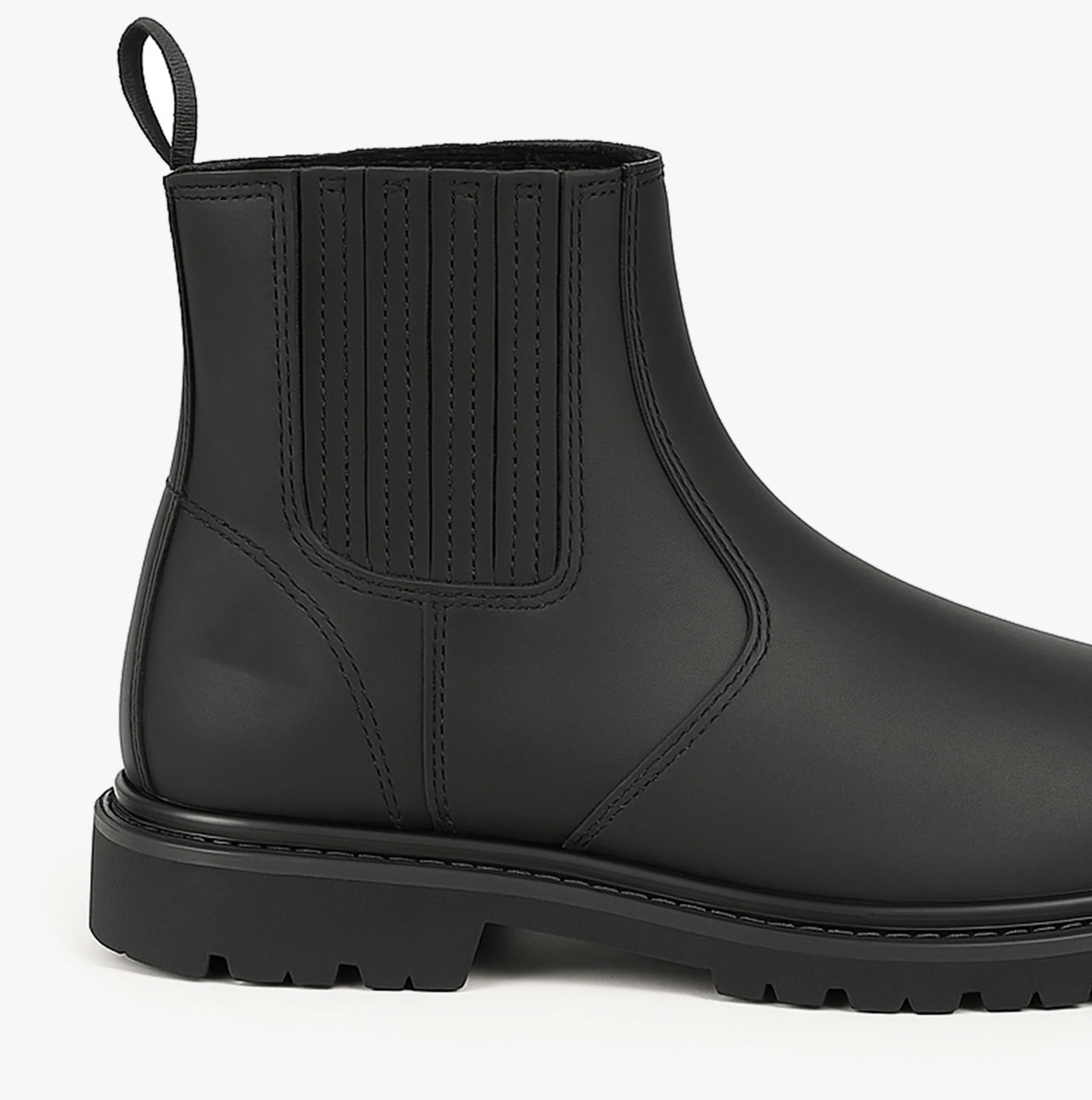Grafters M763A Mens Leather Safety Boots Black - Image 4