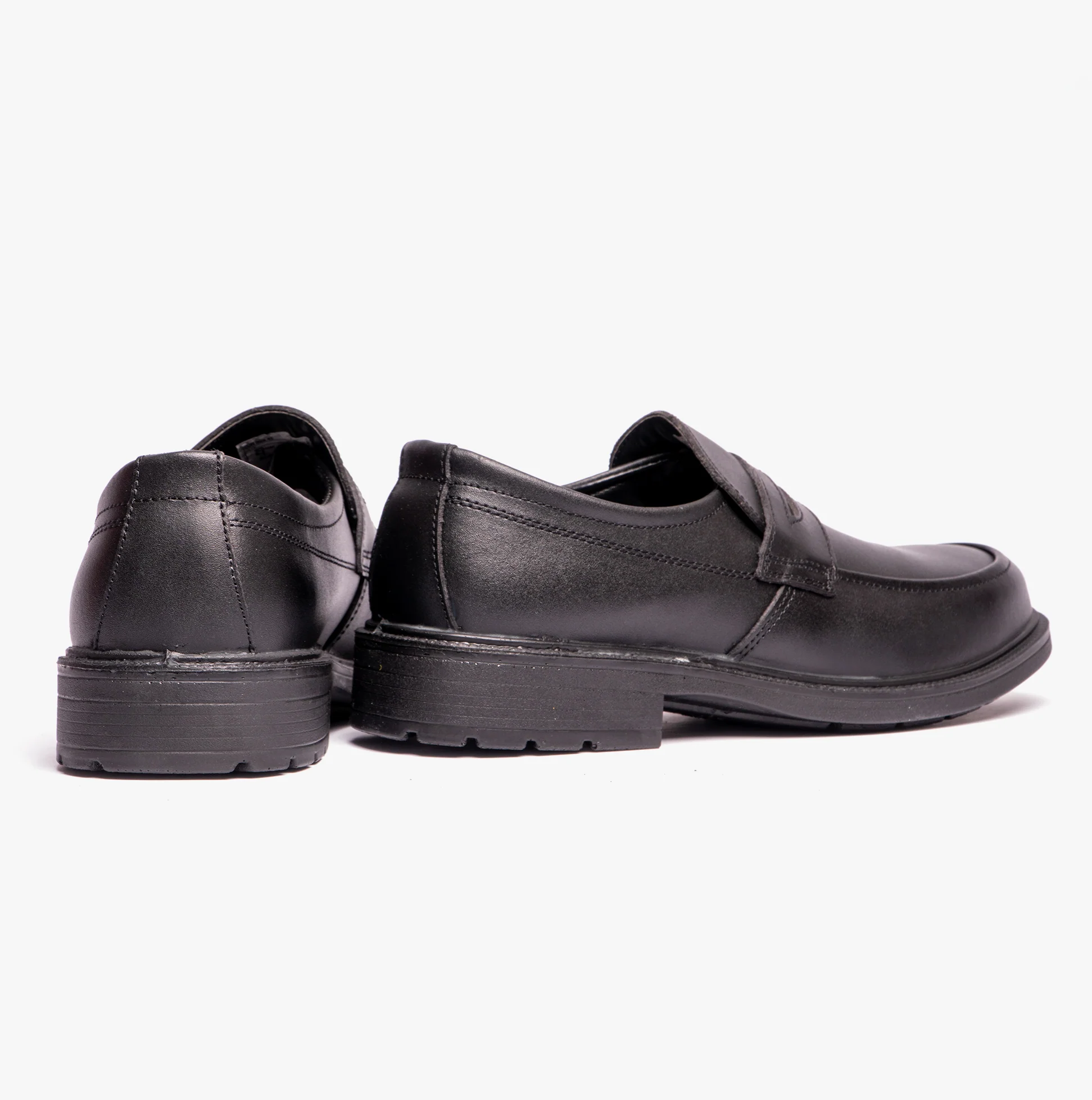 Grafters M895A Mens Leather Uniform Safety Shoes Black - Image 3