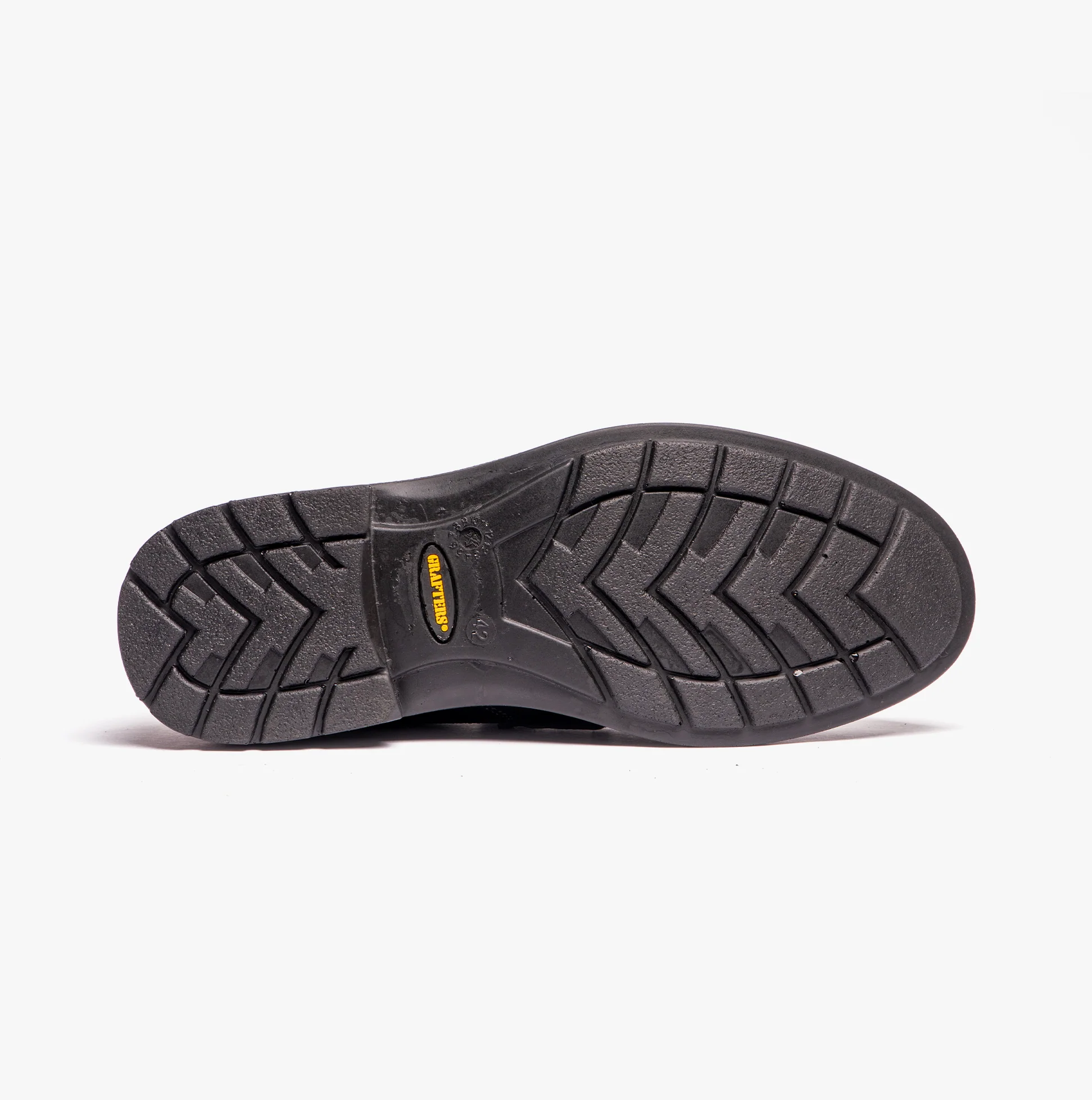 Grafters M895A Mens Leather Uniform Safety Shoes Black - Image 6
