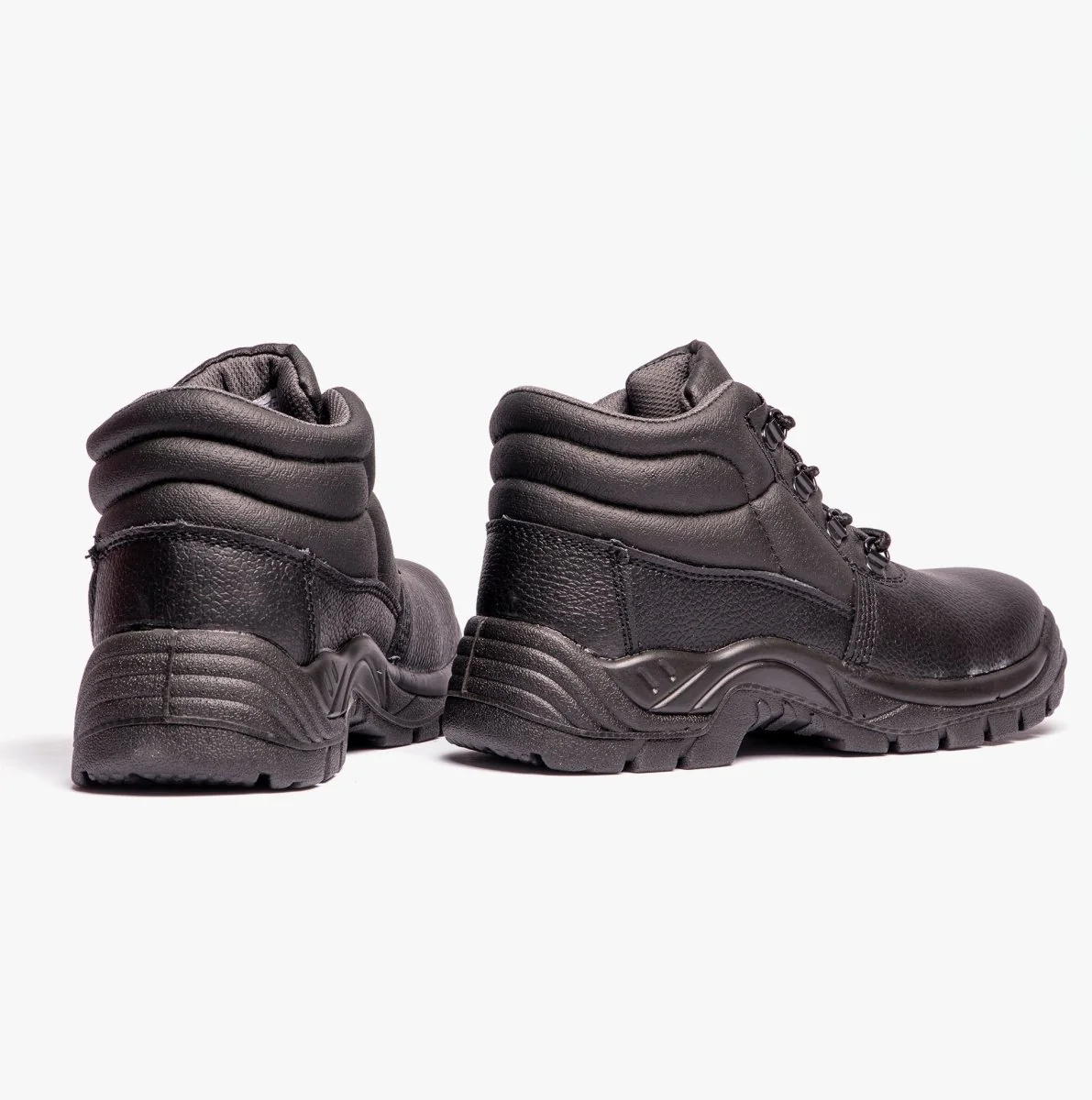 Grafters M9536A Unisex Leather Chukka Safety Boots Black - Image 10