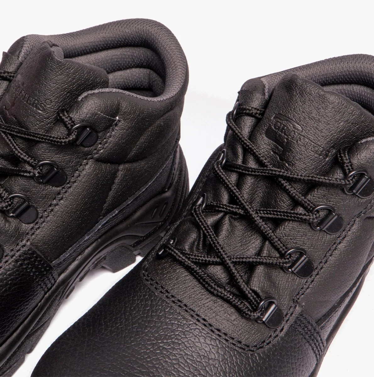 Grafters M9536A Unisex Leather Chukka Safety Boots Black - Image 11