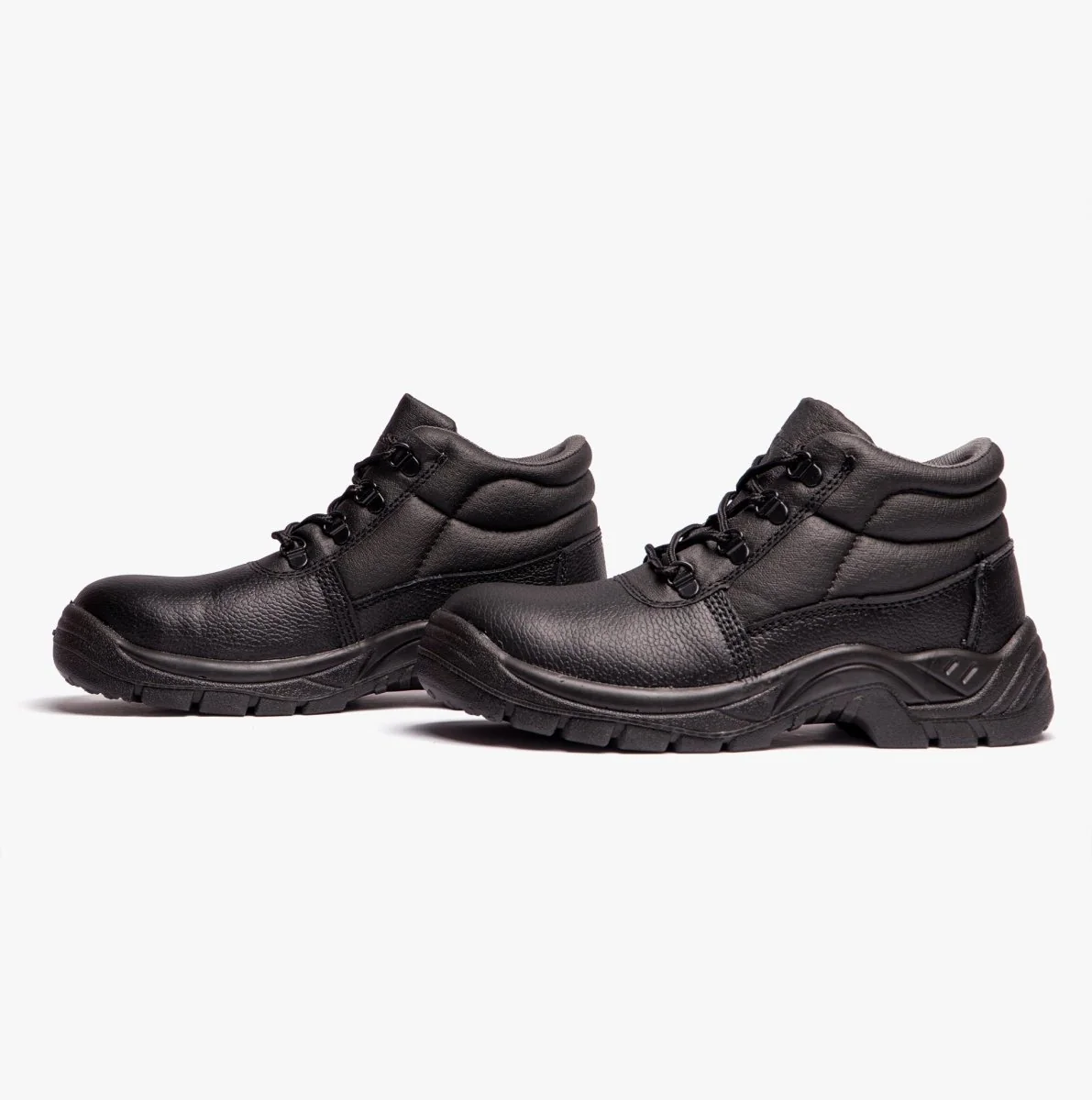 Grafters M9536A Unisex Leather Chukka Safety Boots Black - Image 12