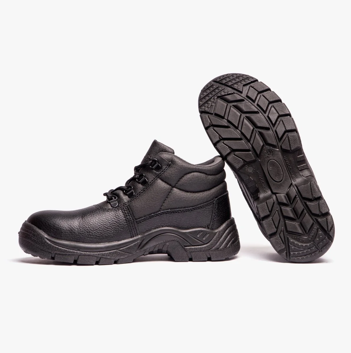 Grafters M9536A Unisex Leather Chukka Safety Boots Black - Image 13