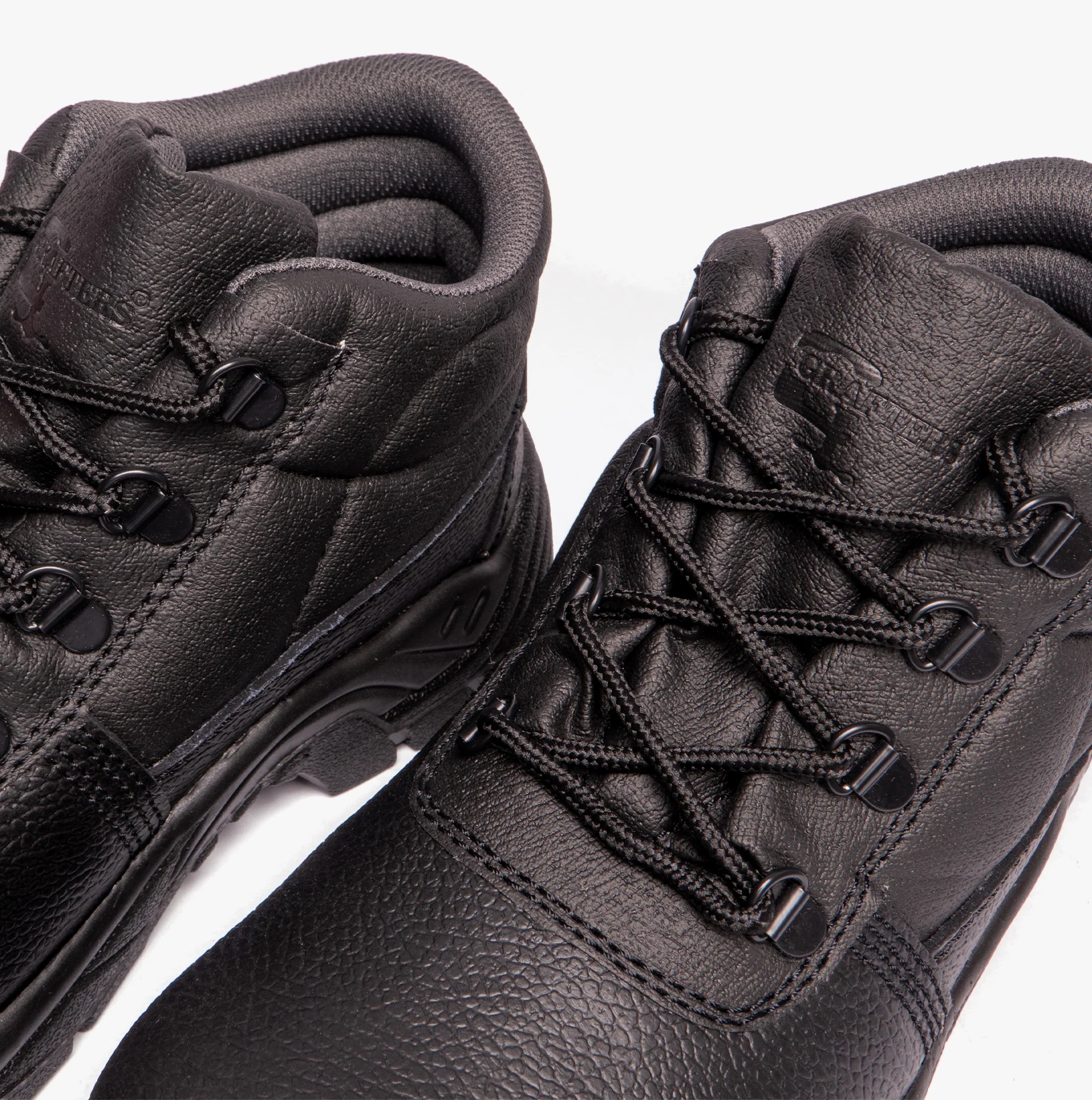 Grafters M9536A Unisex Leather Chukka Safety Boots Black - Image 4