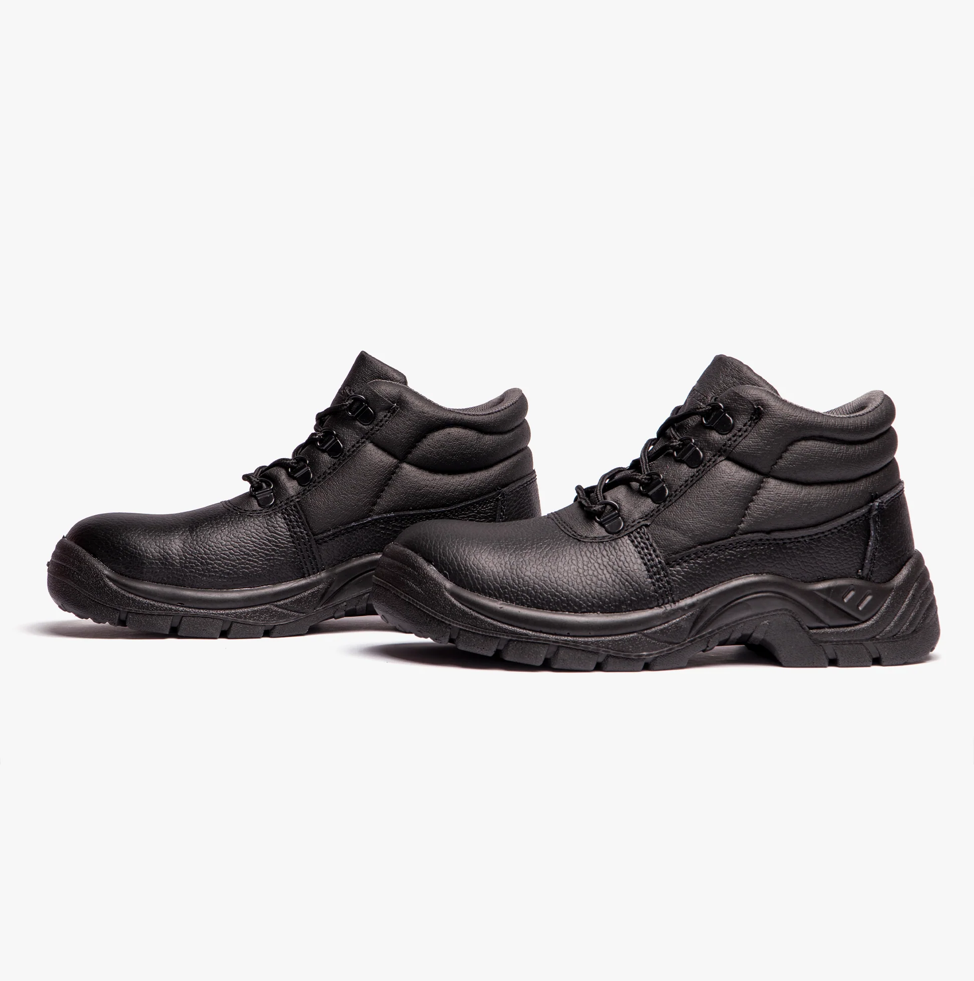 Grafters M9536A Unisex Leather Chukka Safety Boots Black - Image 5