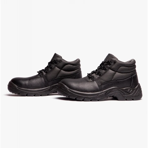 Grafters M9536A+ Unisex Leather Chukka Safety Boots Black (Plus Sizes) - Image 4