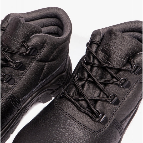 Grafters M9536A+ Unisex Leather Chukka Safety Boots Black (Plus Sizes) - Image 5