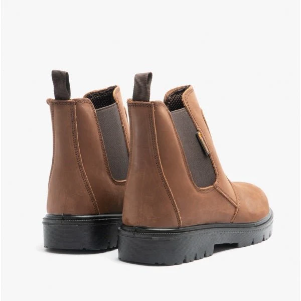 Grafters M9568B Unisex Leather Dealer Safety Boots Brown - Image 11