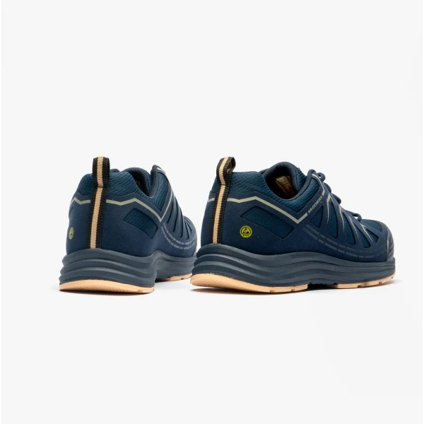 Skechers Work 200127EC MALAD II Mens Safety Trainers Navy/Tan - Image 3