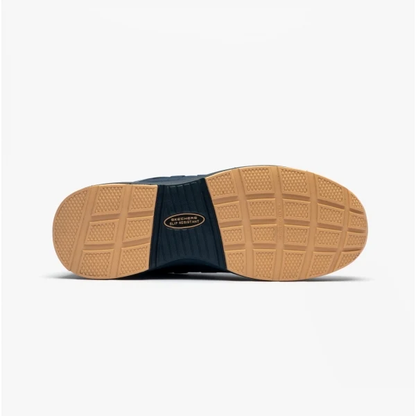 Skechers Work 200127EC MALAD II Mens Safety Trainers Navy/Tan - Image 6