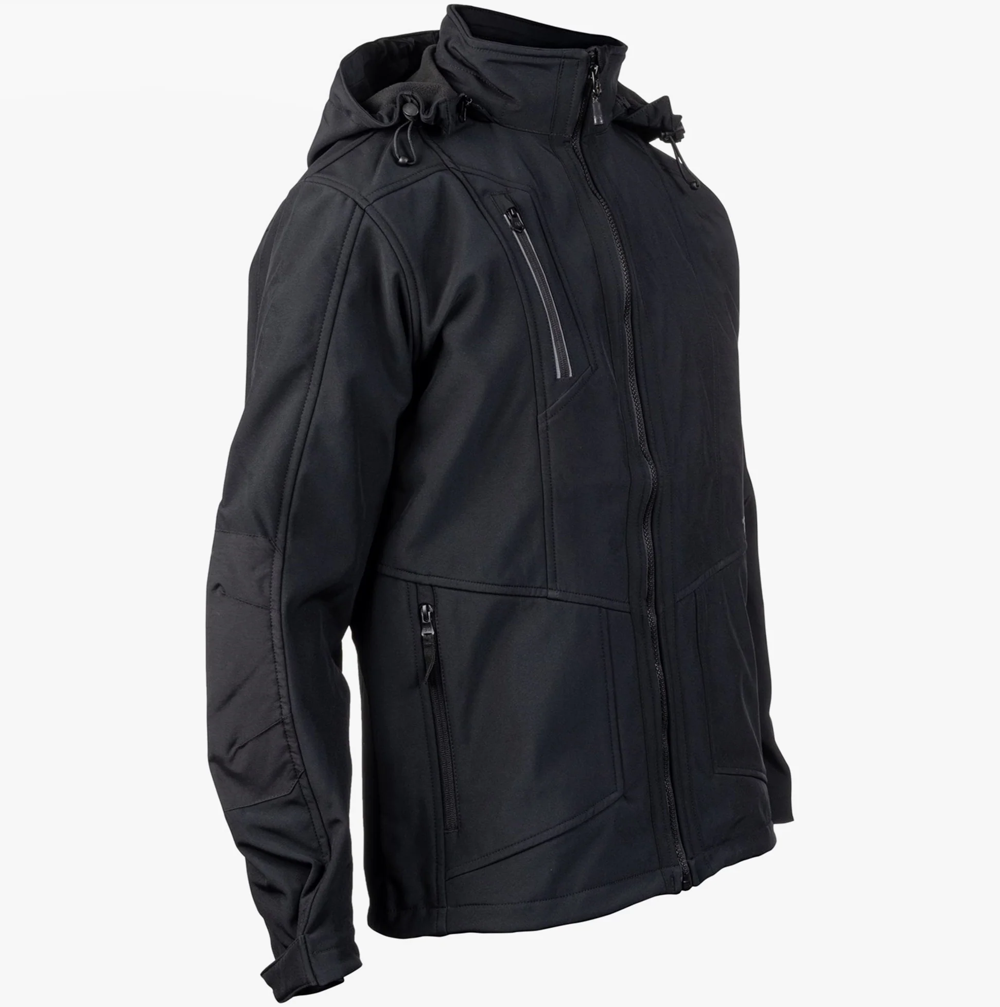 CAT MERCURY SOFT SHELL Mens Hooded Jacket Black - Image 3