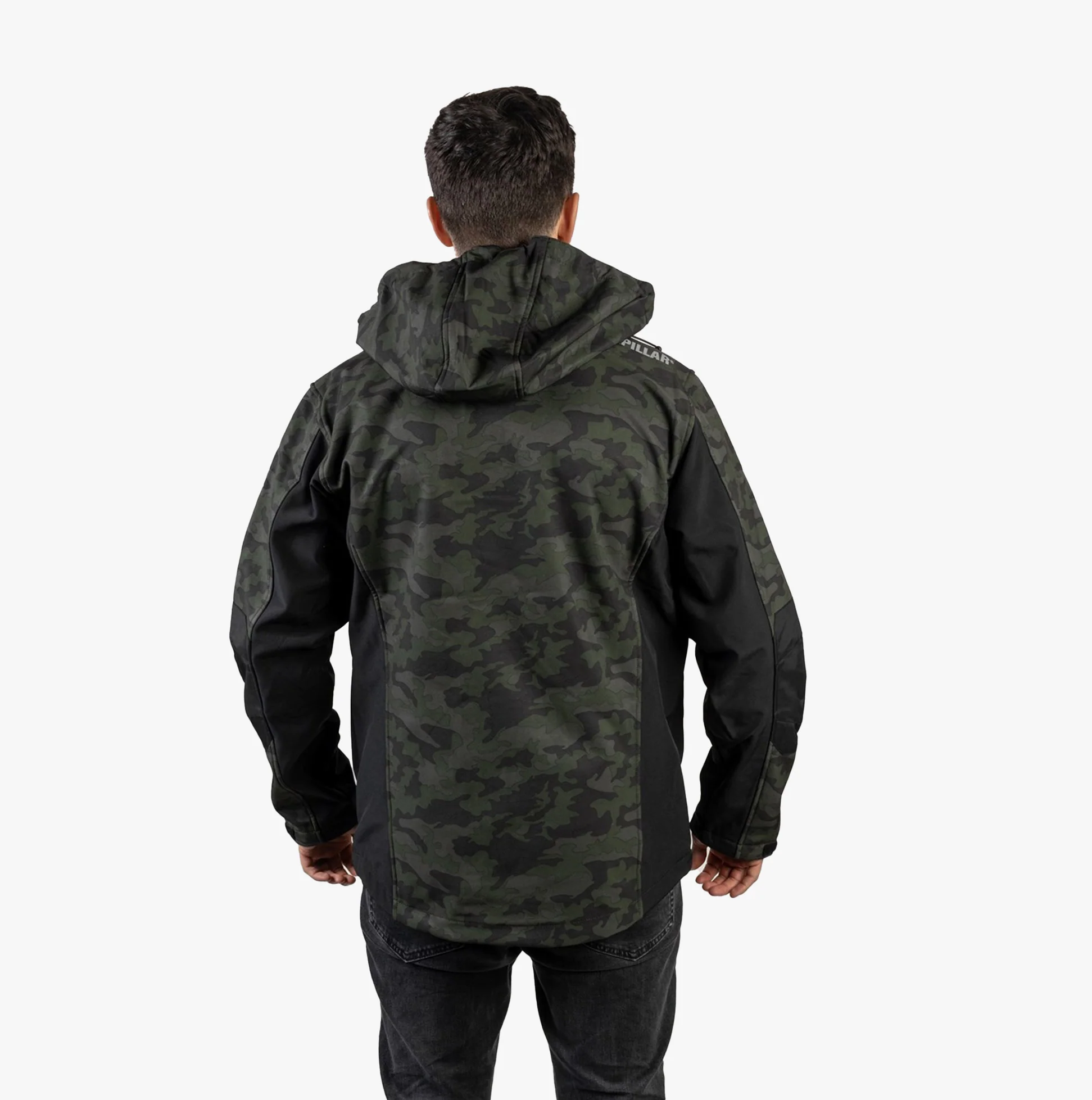 CAT MERCURY SOFT SHELL Mens Hooded Jacket Multicoloured - Image 10