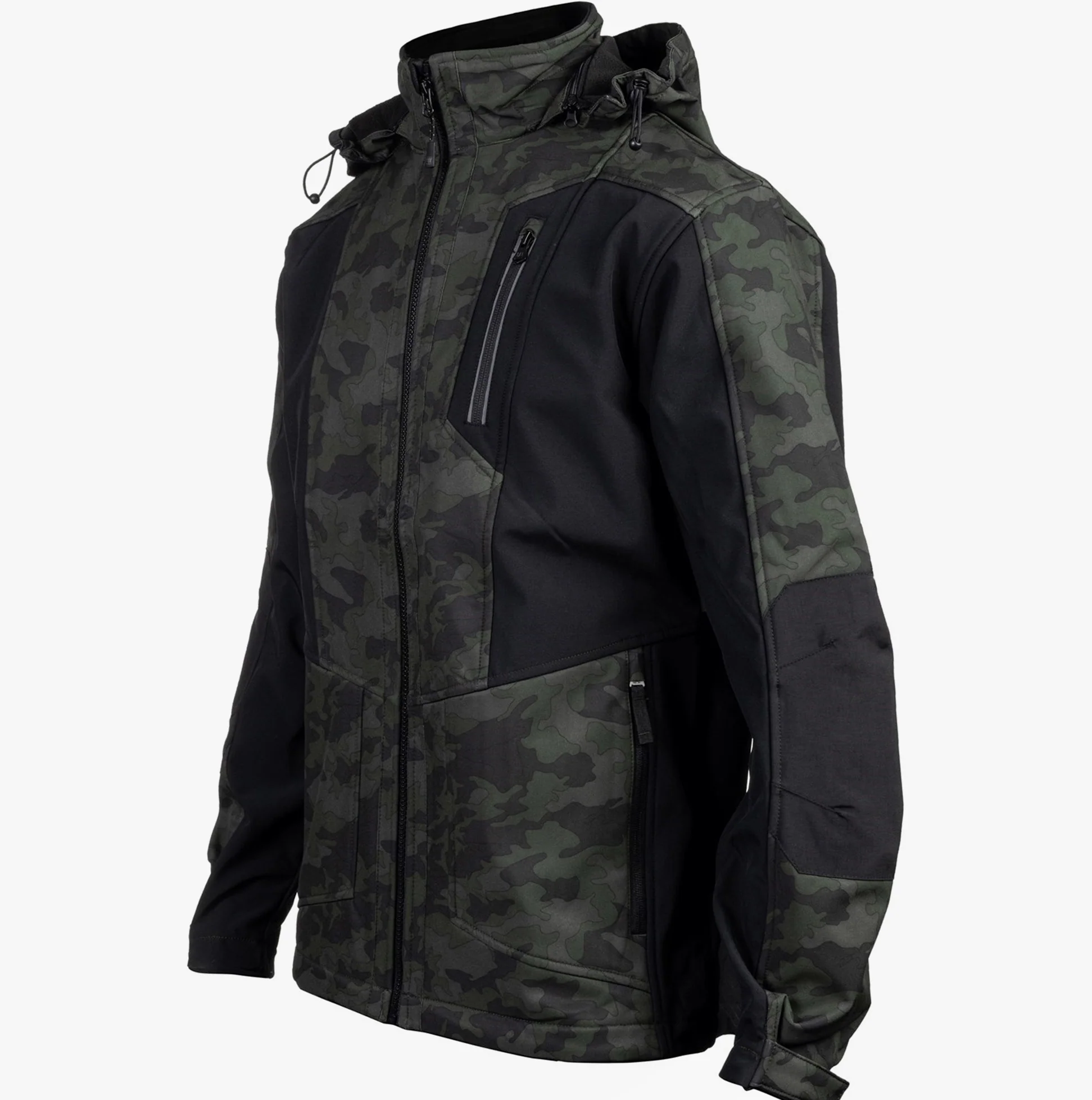 CAT MERCURY SOFT SHELL Mens Hooded Jacket Multicoloured - Image 11
