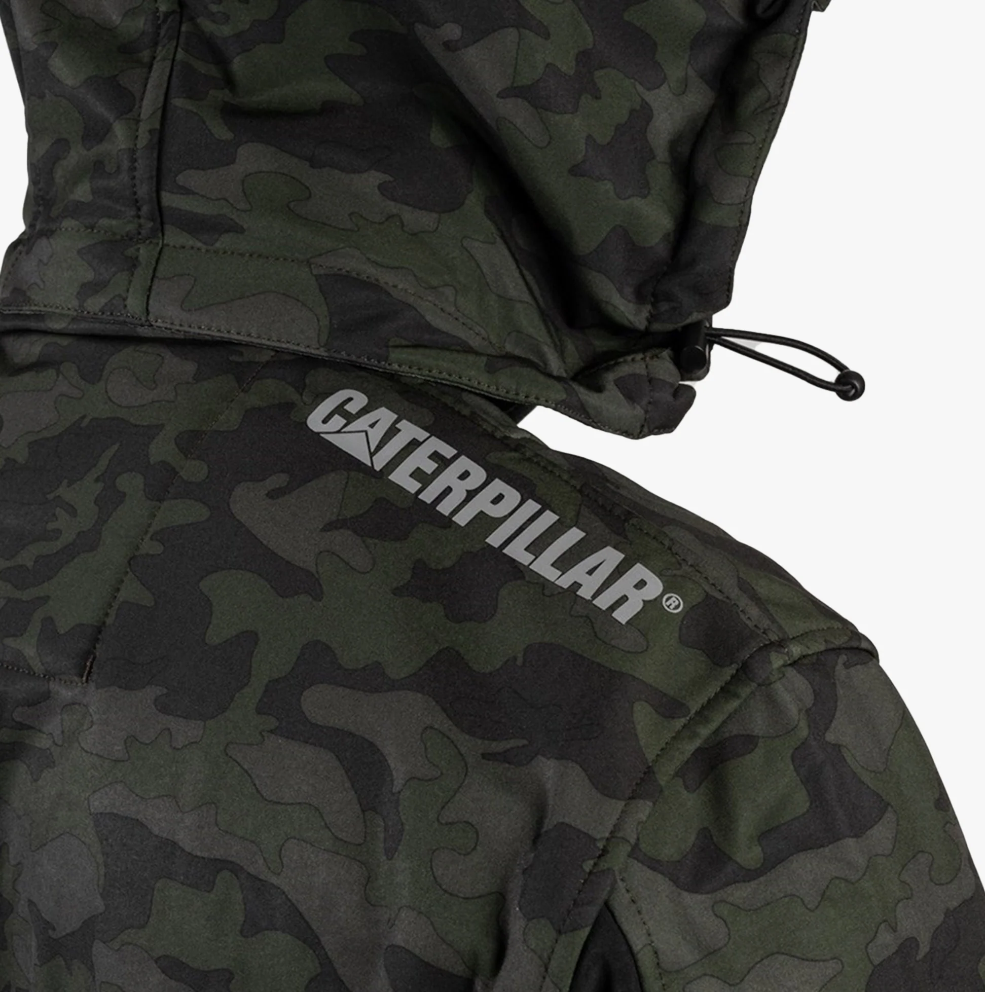 CAT MERCURY SOFT SHELL Mens Hooded Jacket Multicoloured - Image 6