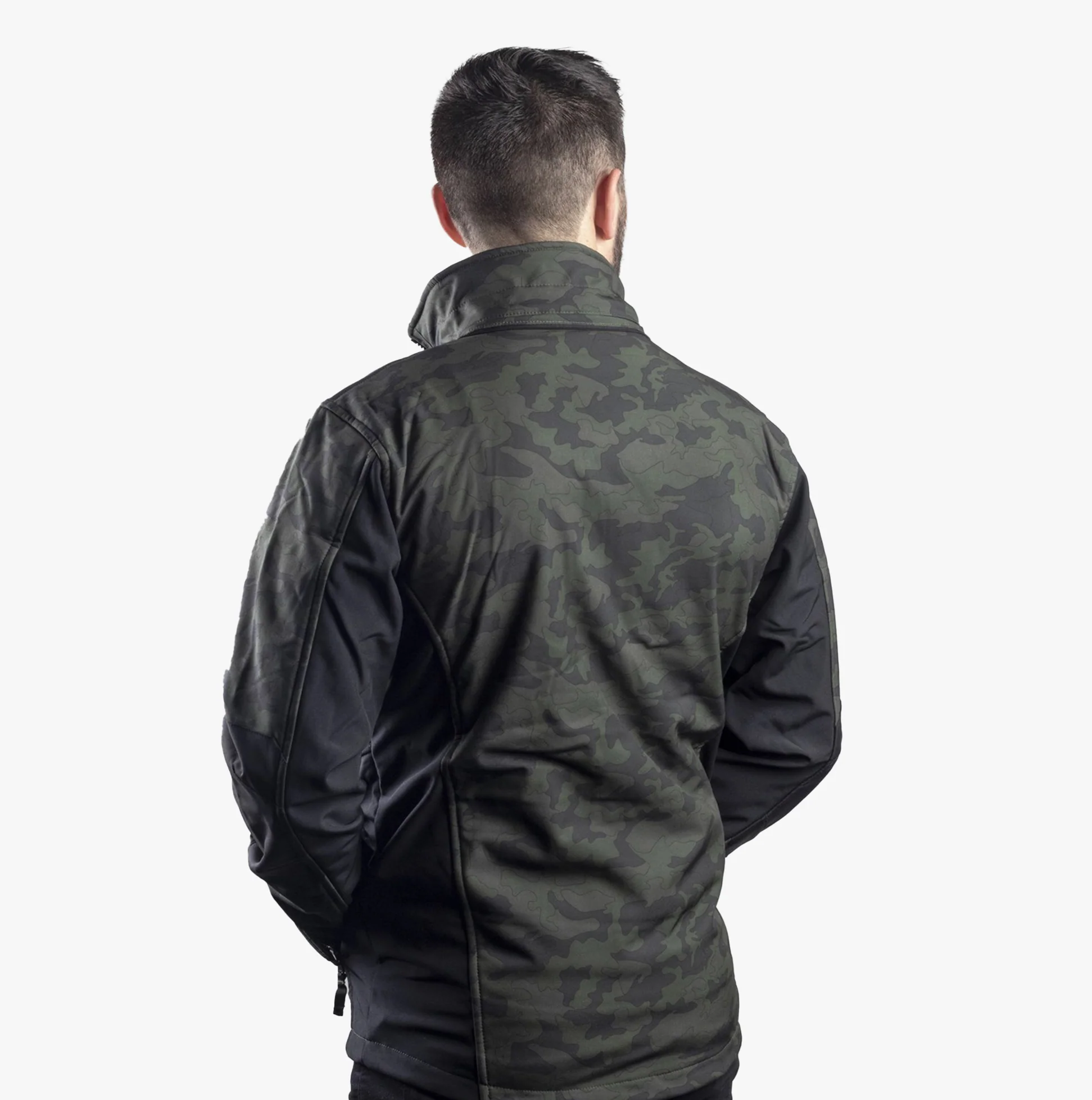 CAT MERCURY SOFT SHELL Mens Hooded Jacket Multicoloured - Image 8