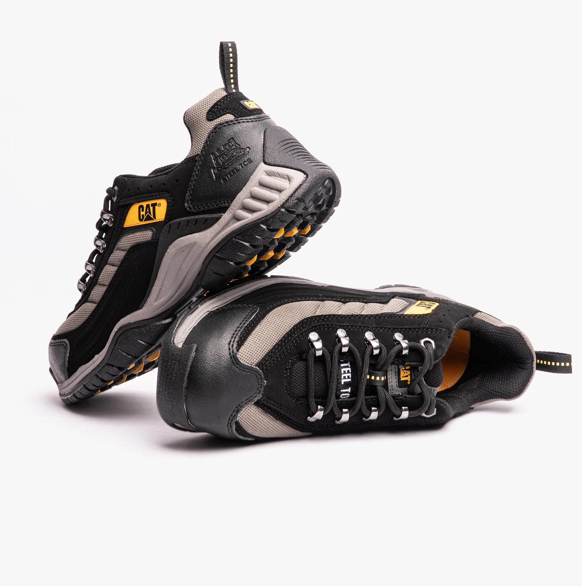 CAT MOOR Unisex Safety Trainers Black - Image 6