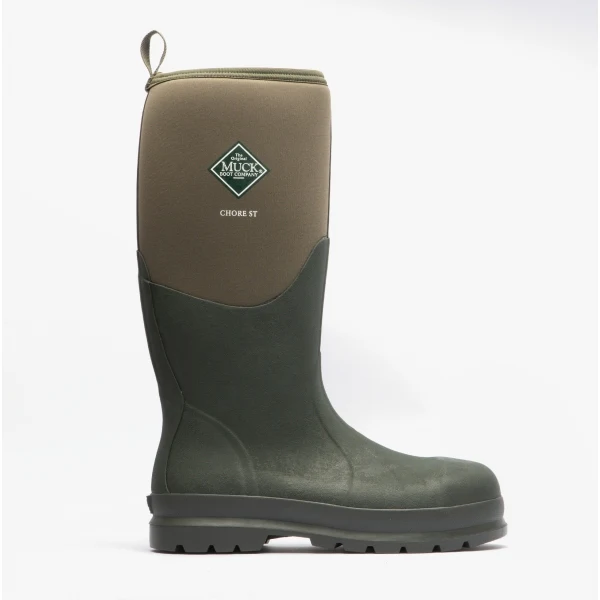 Muck Boots CHORE CLASSIC SAFETY Unisex Safety Rubber Wellington Boots Moss