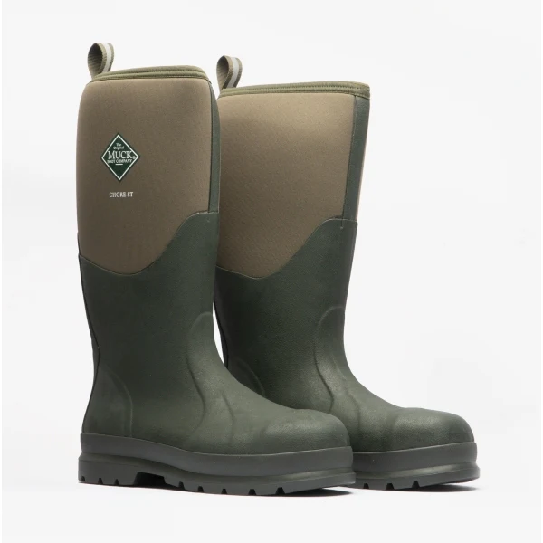 Muck Boots CHORE CLASSIC SAFETY Unisex Safety Rubber Wellington Boots Moss - Image 2
