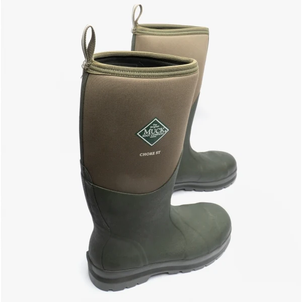 Muck Boots CHORE CLASSIC SAFETY Unisex Safety Rubber Wellington Boots Moss - Image 6