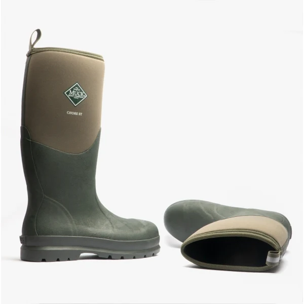 Muck Boots CHORE CLASSIC SAFETY Unisex Safety Rubber Wellington Boots Moss - Image 8