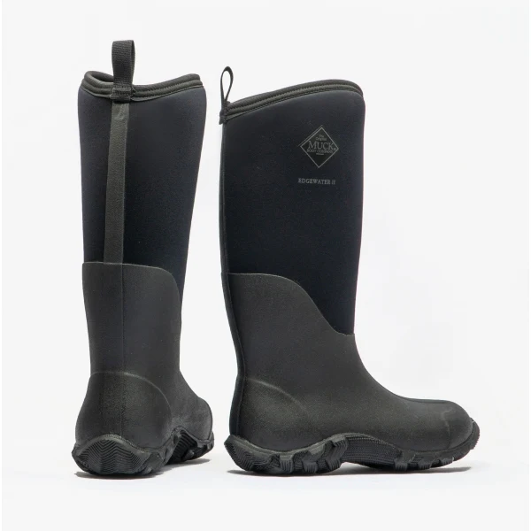 Muck Boots EDGEWATER II Unisex Wellington Boots Black - Image 3